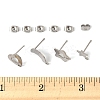 16Pcs 4 Styles 304 Stainless Steel Stud Earring Findings STAS-FS0001-85P-5