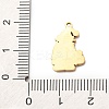 Christmas 304 Stainless Steel Enamel Pendants STAS-B112-02G-09-3