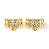 Brass Brass Micro Pave Cubic Zirconia Tube Bails KK-M277-09A-G-1