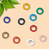 200 Sets 10 Colors Iron Grommet Eyelet Findings SCRA-GF0001-10B-03-7