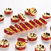 Brass Rhinestone Spacer Beads RB-A014-Z8mm-21G-1