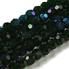 Electroplate Transparent Glass Beads Strands EGLA-A035-T6mm-L10-1