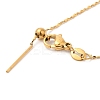 304 Stainless Steel Serpentine Chain Necklace for Women NJEW-G104-07G-3