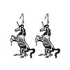 Halloween Alloy Enamel Dangle Earrings FS-WG03594-10-1