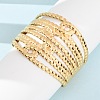 304 Stainless Steel Cuff Bangles BJEW-P382-01B-G-1
