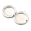 Rack Plating Brass Locket Pendants KK-M263-03P-2