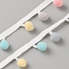 Macaron Color Polyester Pom Pom Ball Decorative Ribbons LS-OCOR-WH0090-61A-1