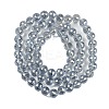 Transparent Electroplate Glass Beads Strands EGLA-N002-31-H06-2