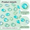 30Pcs 2 Styles Frosted Glass Rhinestone Cabochons FIND-PH0021-95-4