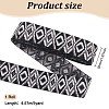 5 Yards Ethnic Style Embroidery Flat Polyester Elastic Rubber Cord/Band SRIB-FG0001-11B-2