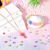 250Pcs 10 Colors Transparent Glass Beads GLAA-TA0002-86-7