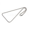 Tarnish Resistant New Nice 304 Stainless Steel Curb Chain Necklaces NJEW-P047-24-2