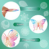16Pcs 8 Style 430 Stainless Steel Filigree Pendants STAS-BY0001-15-5