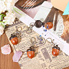 Wood Acorn Pendant Decoration HJEW-CA00008-4