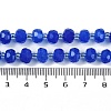 Natural Blue Agate(Dyed & Heated) Beads Strands G-H057-A14-02-5