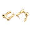 Rack Plating Brass Rectangle Hoop Earrings EJEW-D064-01G-2