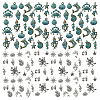 30Pcs 10 Styles Tibetan Style Alloy Pendants FIND-YW0007-08-4