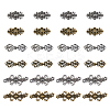 DICOSMETIC 24Pcs 6 Styles Alloy Snap Lock Clasps FIND-DC0005-13-1