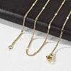 Brass Chain Necklaces LS-MAK-L009-12G-2