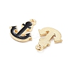 Light Gold Plated Alloy Enamel Charms ENAM-M219-07KCG-02-2