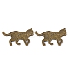 Alloy Kitten Cabochons PALLOY-WH0072-73D-AB-1