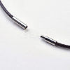 Cowhide Leather Cord Necklace Making MAK-G003-04A-3