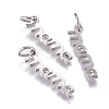316 Surgical Stainless Steel Pendants X-STAS-L242-05P-1