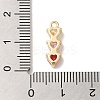 Brass Cubic Zirconia Pendants LS-KK-G499-07G-01-3