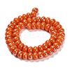 Glazed Porcelain Rondelle Beads PORC-Q001-01A-3