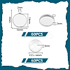 DIY Blank Dome 304 Stainless Steel Pendant Making Kits DIY-UN0056-03A-3