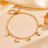 304 Stainless Steel Bracelets BJEW-R003-03G-01-1