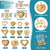 11Pcs 11 Styles 304 Stainless Steel Pendants STAS-TA0003-31-4