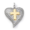 Brass Micro Pave Cubic Zirconia Pendants KK-S510-32GP-07-1