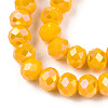 Electroplate Glass Beads Strands EGLA-A034-P3mm-B26-3