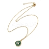 304 Stainless Steel Micro Pave Cubic Zirconia constellation Pendant Necklaces NJEW-R021-01G-12-4
