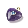 Natural Amethyst Pendants G-C274-04F-2