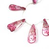 AB Color Plated Dyed Natural Freshwater Shell Beads Strands X-SHEL-T020-55A-3
