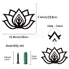 Iron Wall Hanging Decorative HJEW-WH0013-065-2