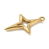 Ion Plating(IP) 304 Stainless Steel Pendants STAS-Q334-55G-2