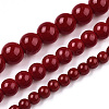 Opaque Solid Color Glass Beads Strands GLAA-T032-P6mm-05-4