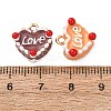 Alloy Enamel Pendants ENAM-F162-01-3