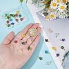 30Pcs Millefiori Glass Pendants PALLOY-AR00046-3