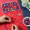 500Pcs Rubberized Style Imitated Silicone Acrylic Beads OACR-SP0001-33E-3