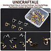 Unicraftale 24Pcs 6 Style 316 Stainless Steel Clip-on Earring Findings STAS-UN0053-55-5