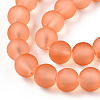 Transparent Glass Bead Strands GLAA-S031-10mm-33-1-3