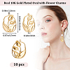 10Pcs 304 Stainless Steel Pendants STAS-BBC0003-46-2
