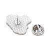 Dog Enamel Pin with Brass Butterfly Clutches JEWB-A006-02I-3