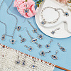 4 Sets Evil Eye Pendant Decorations HJEW-NB0001-68-5