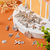 100Pcs 20 Styles Tibetan Style Zinc Alloy Pendants FIND-TA0003-90-5