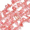 Cherry Quartz Glass Beads Strands G-P604-A10-01-2